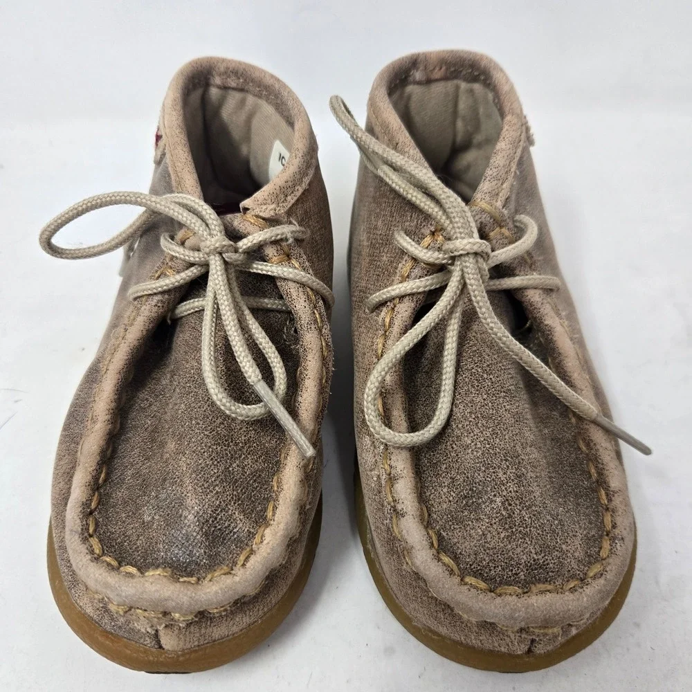Twisted X Toddler Driving Moc Brown Leather Chukka Boots ICA0005 Size 7M